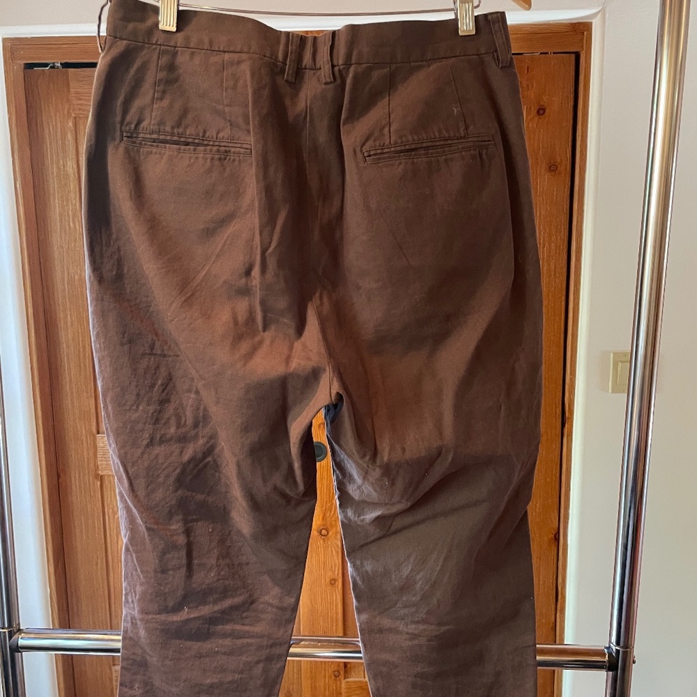 American Rag mens cropped pants LINEN